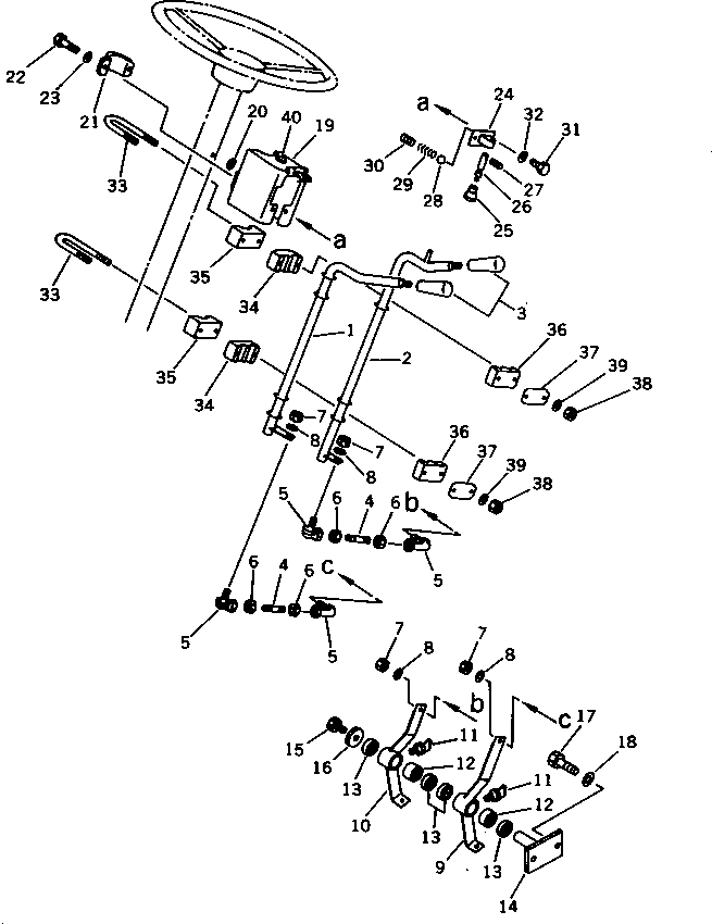 Wheel Loaders Komatsu / WA120-1 S/N 10001-UP(wa120-1c) / TRANSMISSION CONTROL LEVER(060160 : 2701)