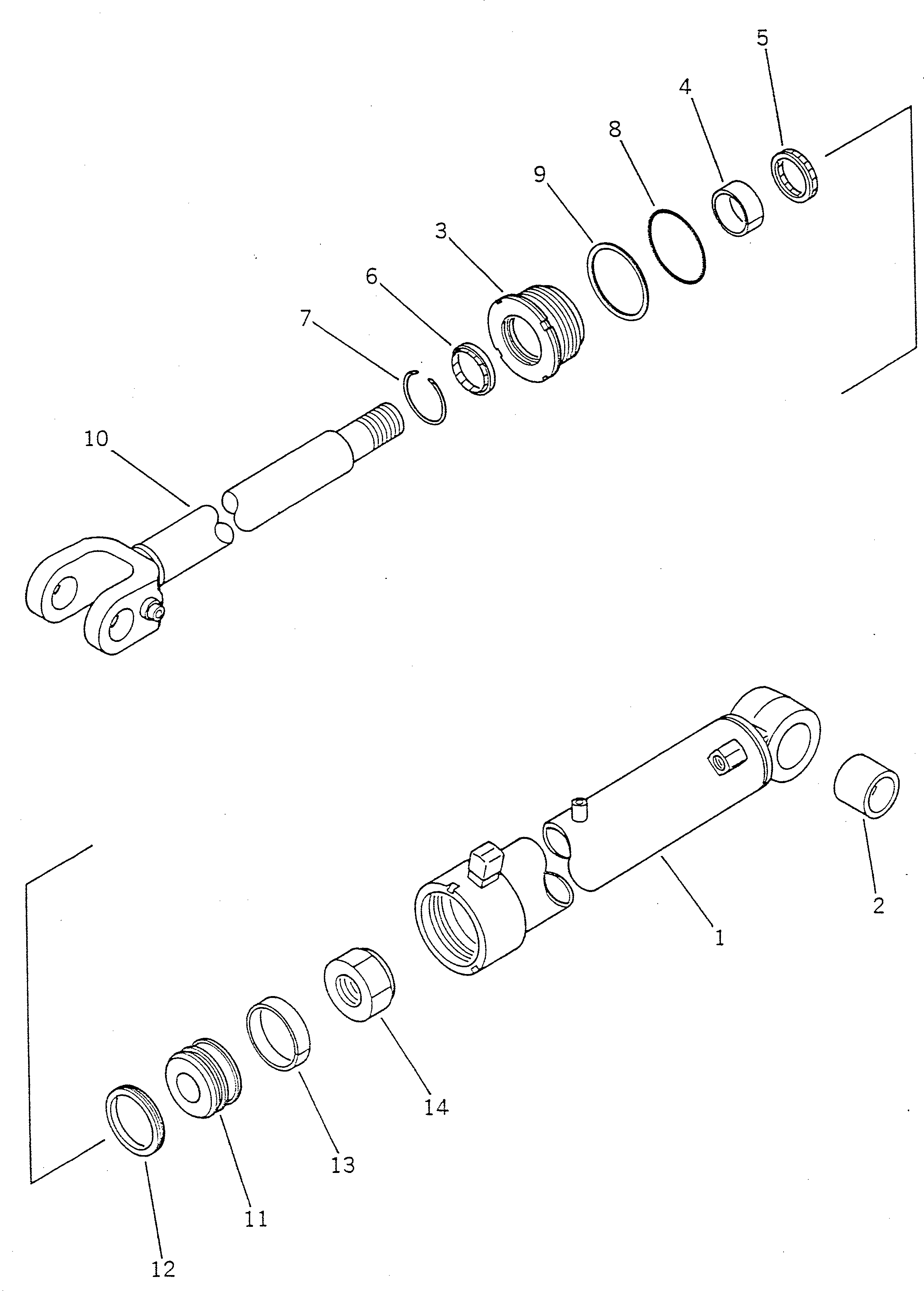 Wheel Loaders Komatsu / WA120-1 S/N 10001-UP(wa120-1c) / LIFT CYLINDER (TBG/ABE SPEC.)(240440 : 8455)