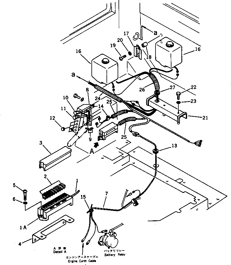 Wheel Loaders Komatsu / WA120-1 S/N 10001-UP(wa120-1c) / ELECTRICAL SYSTEM (FOR CAB) (TBG/ABE SPEC.)(240050 : 8325)