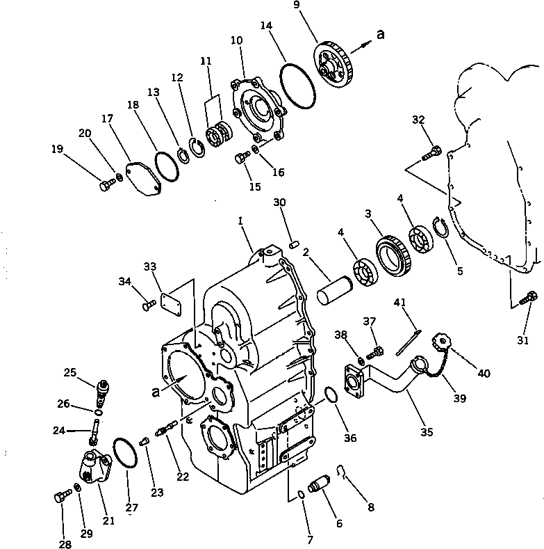 Wheel Loaders Komatsu / WA120-1 S/N 10001-UP(wa120-1c) / TRANSMISSION CASE (2/2) (TBG/ABE SPEC.)(240080 : 8333)