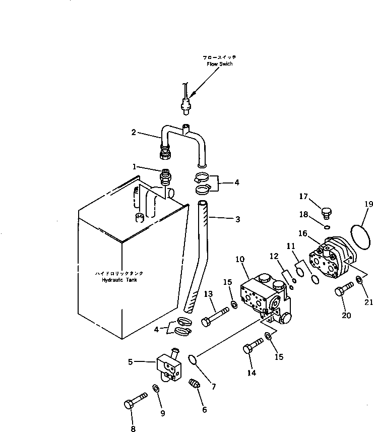 Wheel Loaders Komatsu / WA120-1 S/N 10001-UP(wa120-1c) / EMERGENCY STEERING PIPING (ABE SPEC.)(240280 : 8401)