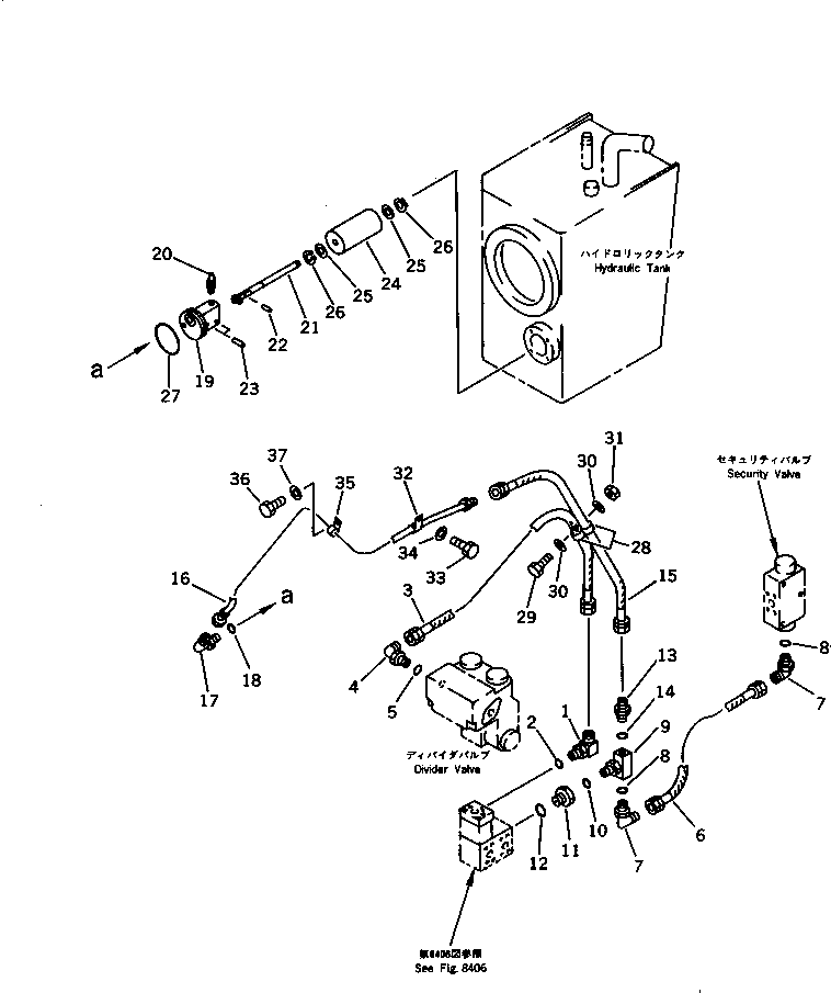 Wheel Loaders Komatsu / WA120-1 S/N 10001-UP(wa120-1c) / EMERGENCY STEERING PIPING (ABE SPEC.)(240310 : 8404)