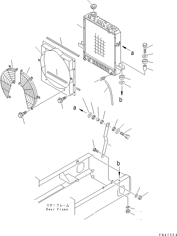 Wheel Loaders Komatsu / WA120-3 S/N 50001-52999 (3-Speed Transmission Spec.)(wa120-3c) / RADIATOR(#50001-)(030050 : 1201)