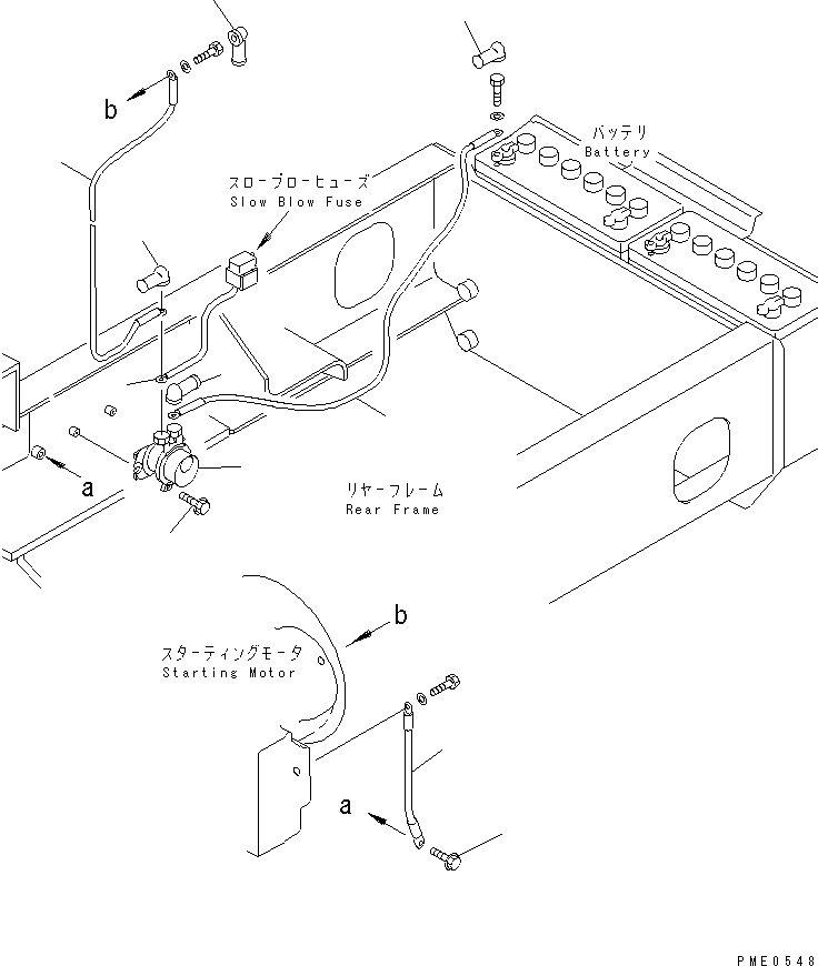 Wheel Loaders Komatsu / WA120-3 S/N 50001-52999 (3-Speed Transmission Spec.)(wa120-3c) / ELECTRICAL SYSTEM (BATTERY LINE)(#50001-)(030210 : 1551)