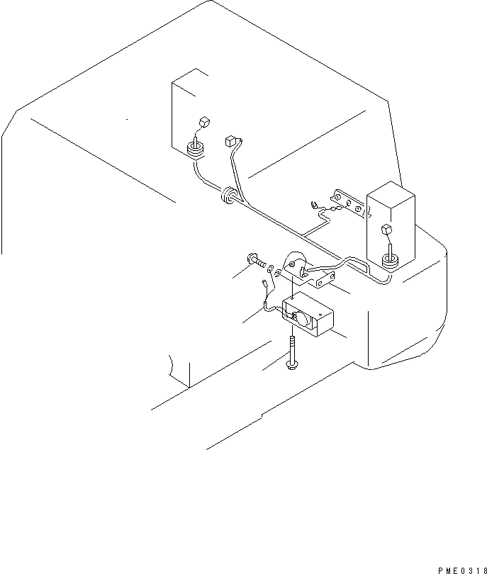Wheel Loaders Komatsu / WA120-3 S/N 50001-52999 (3-Speed Transmission Spec.)(wa120-3c) / BACK-UP BUZZER(#50001-)(030250 : 1741)
