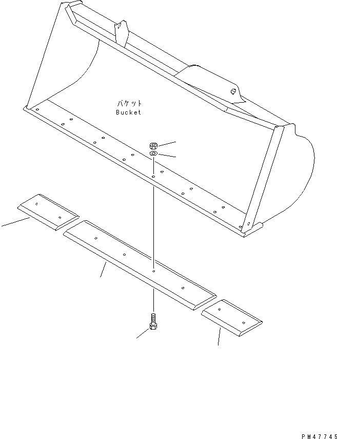 Wheel Loaders Komatsu / WA120-3 S/N 50001-52999 (3-Speed Transmission Spec.)(wa120-3c) / CUTTING EDGE(#50001-)(210130 : 7421)