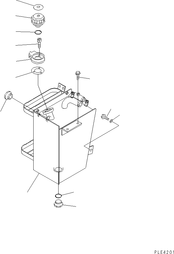 Wheel Loaders Komatsu / WA120-3CS S/N 10004-UP (For Indonesia)(wa120-4c) / HYDRAULIC TANK(180010 : H0110-01A0)