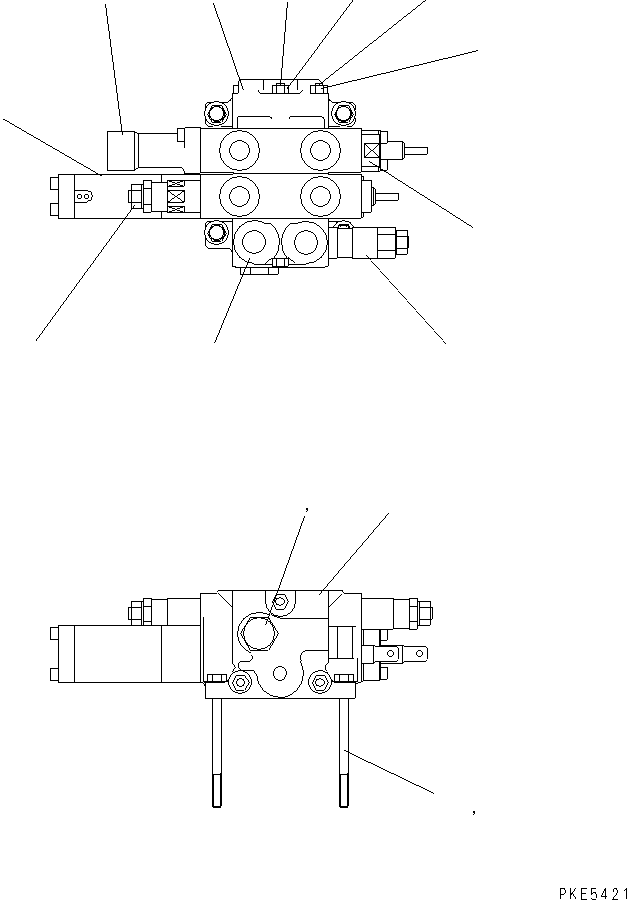 Wheel Loaders Komatsu / WA120-3CS S/N 10004-UP (For Indonesia)(wa120-4c) / 2-SPOOL CONTROL VALVE (INNER PARTS)(180020 : H0120-01A0)