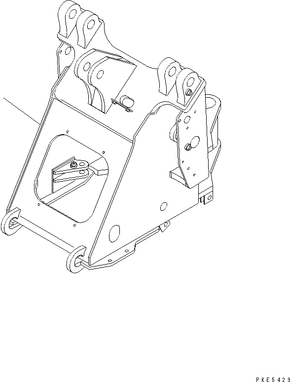 Wheel Loaders Komatsu / WA120-3CS S/N 10004-UP (For Indonesia)(wa120-4c) / FRONT FRAME(210010 : J4110-01A0)