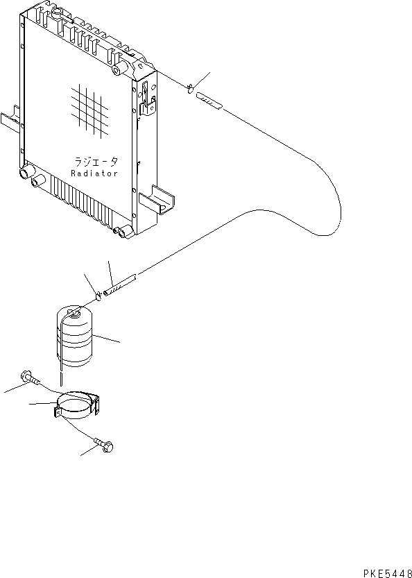 Wheel Loaders Komatsu / WA120-3CS S/N 10004-UP (For Indonesia)(wa120-4c) / HOOD (RESERVE TANK AND PIPING)(270020 : M4100-02A0)