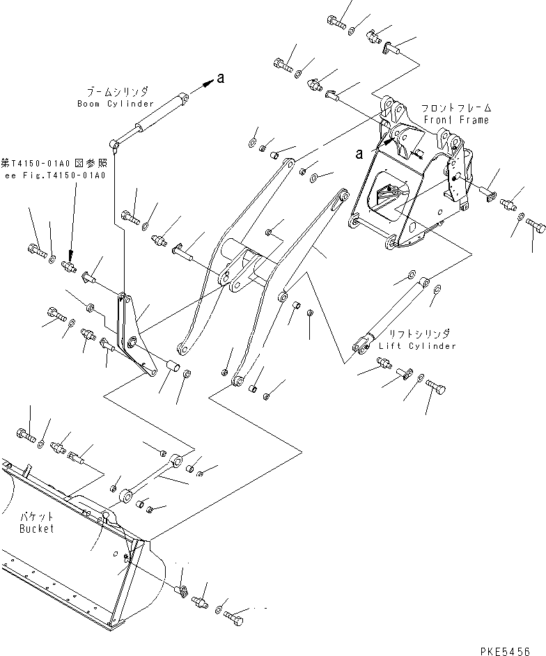 Wheel Loaders Komatsu / WA120-3CS S/N 10004-UP (For Indonesia)(wa120-4c) / LIFT ARM AND BELLCRANK(330010 : T4110-01A0)