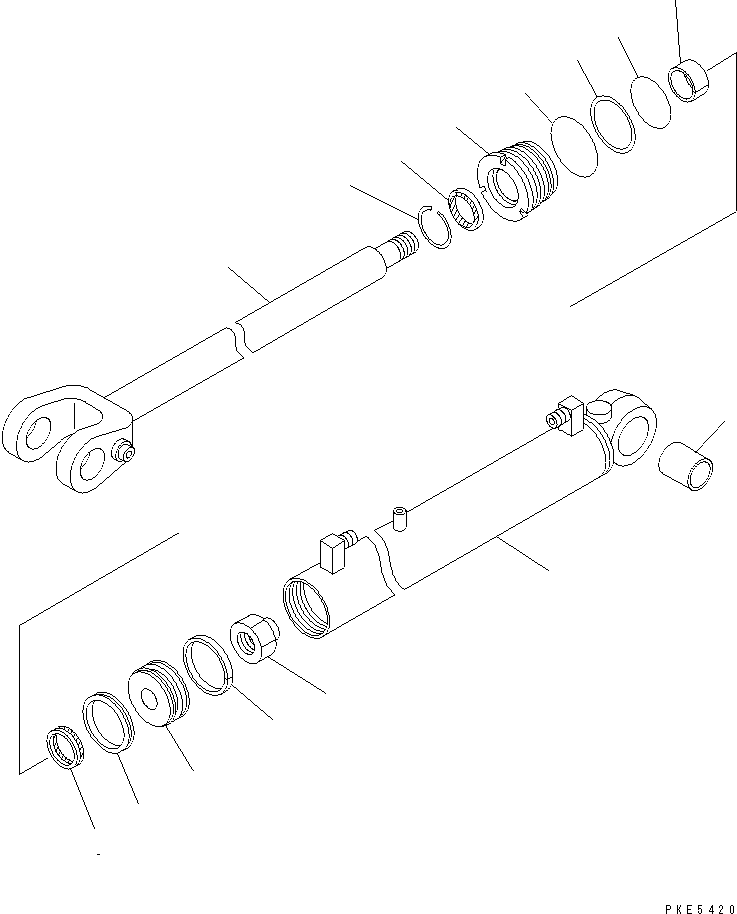 Wheel Loaders Komatsu / WA120-3CS S/N 10004-UP (For Indonesia)(wa120-4c) / LIFT CYLINDER(450020 : Y1620-01A0)