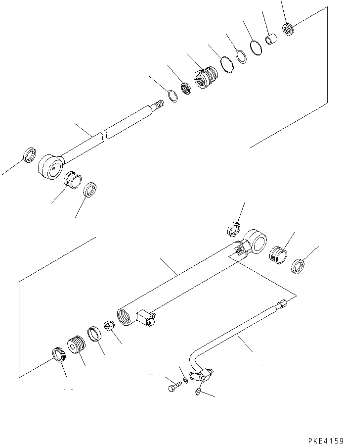 Wheel Loaders Komatsu / WA120-3CS S/N 10004-UP (For Indonesia)(wa120-4c) / STEERING CYLINDER(450040 : Y1622-01A0)