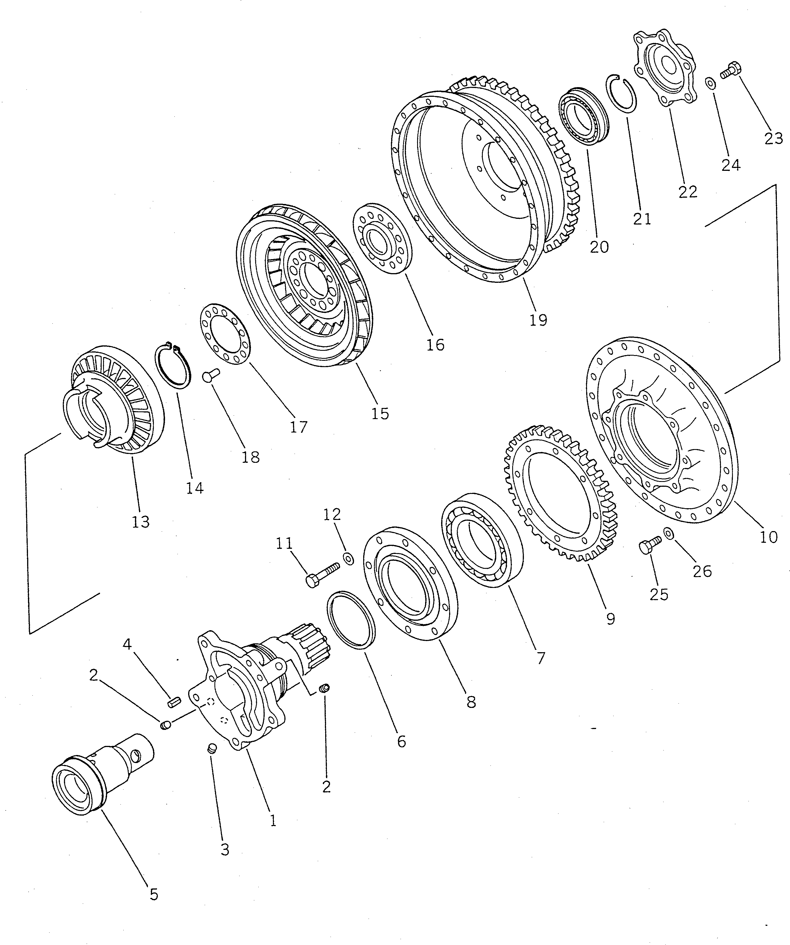 Wheel Loaders Komatsu / WA150-1 S/N 10001-UP(wa150-1r) / TORQUE CONVERTER(060010 : 2111)