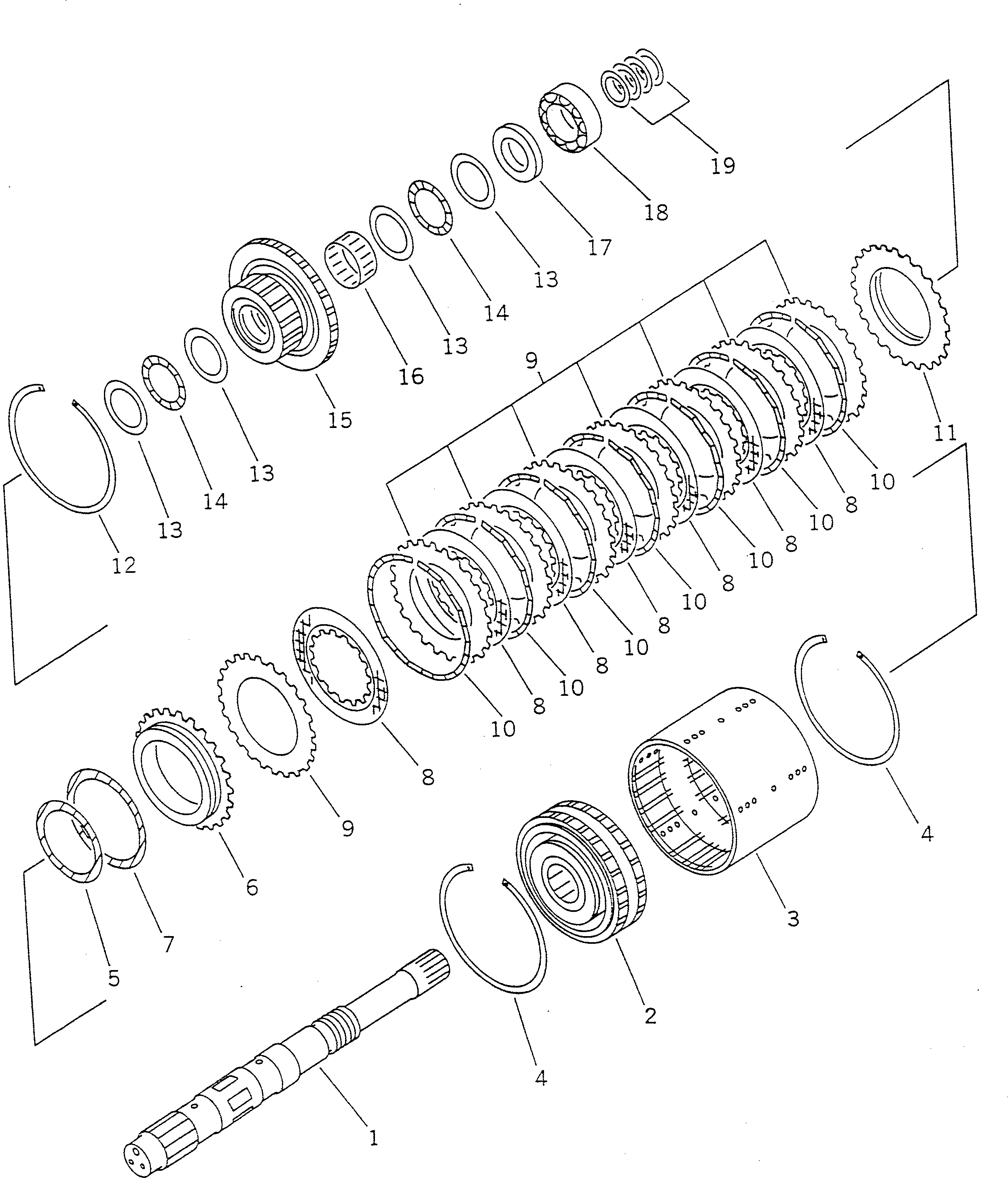 Wheel Loaders Komatsu / WA150-1 S/N 10001-UP(wa150-1r) / TRANSMISSION (FORWARD CLUTCH)(#20001-)(060060 : 2131A)