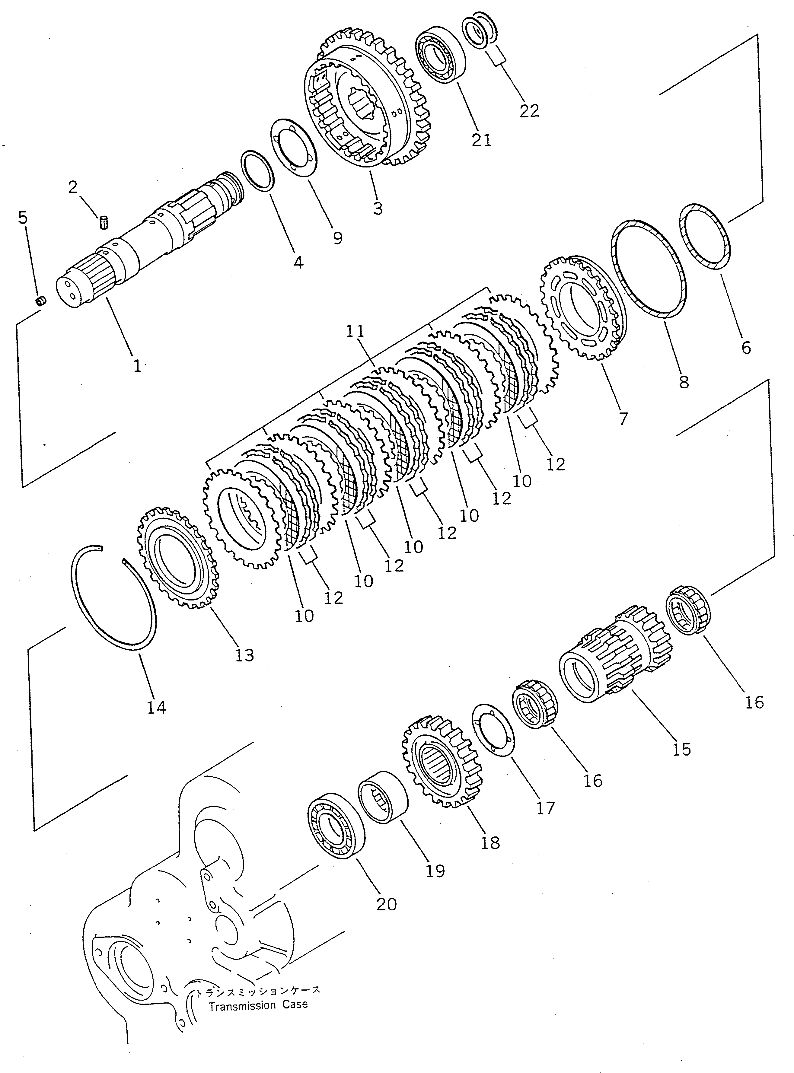 Wheel Loaders Komatsu / WA150-1 S/N 10001-UP(wa150-1r) / TRANSMISSION (1ST CLUTCH)(#10001-19999)(060090 : 2133)