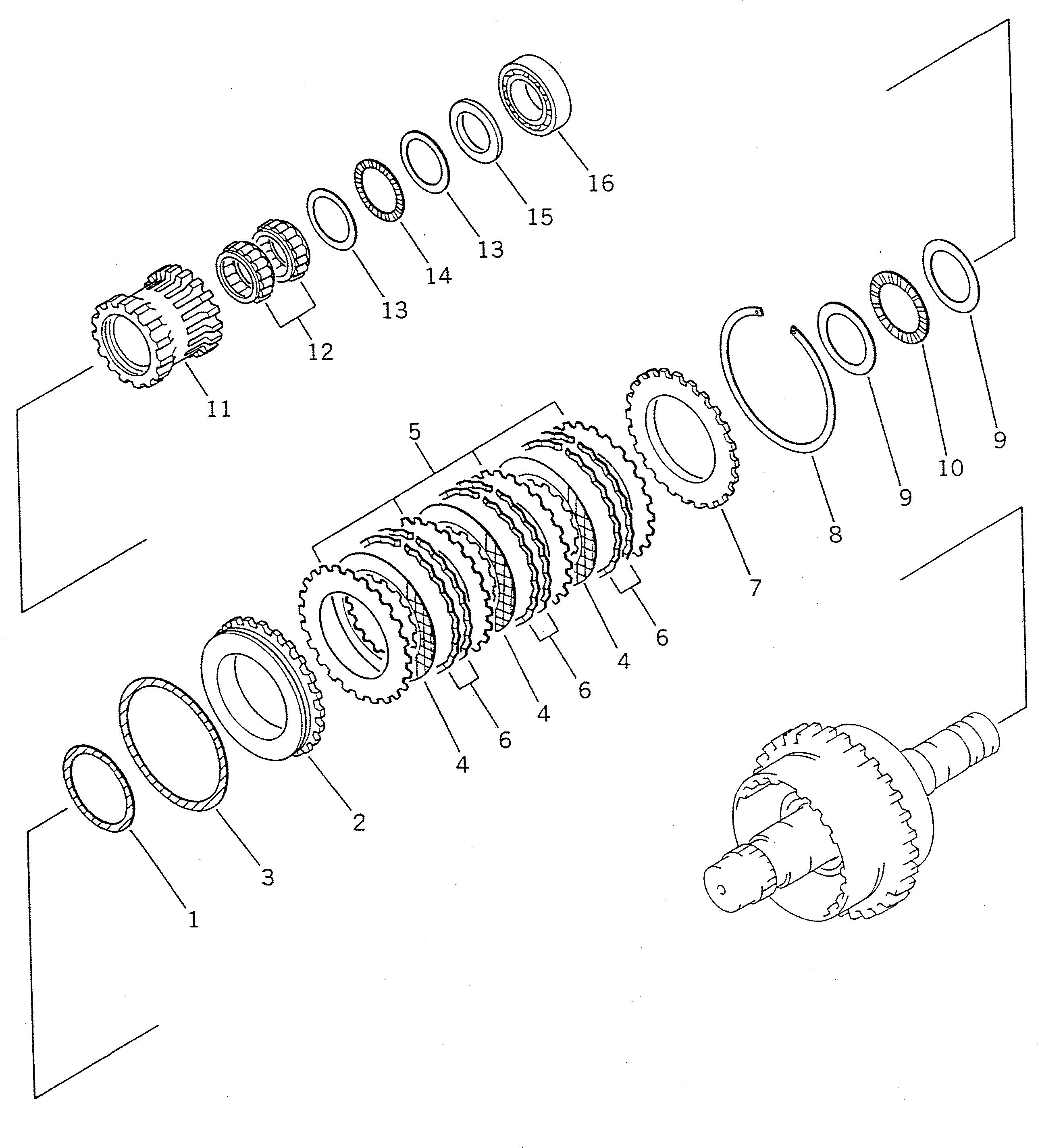 Wheel Loaders Komatsu / WA150-1 S/N 10001-UP(wa150-1r) / TRANSMISSION (3RD CLUTCH)(#10001-19999)(060130 : 2135)