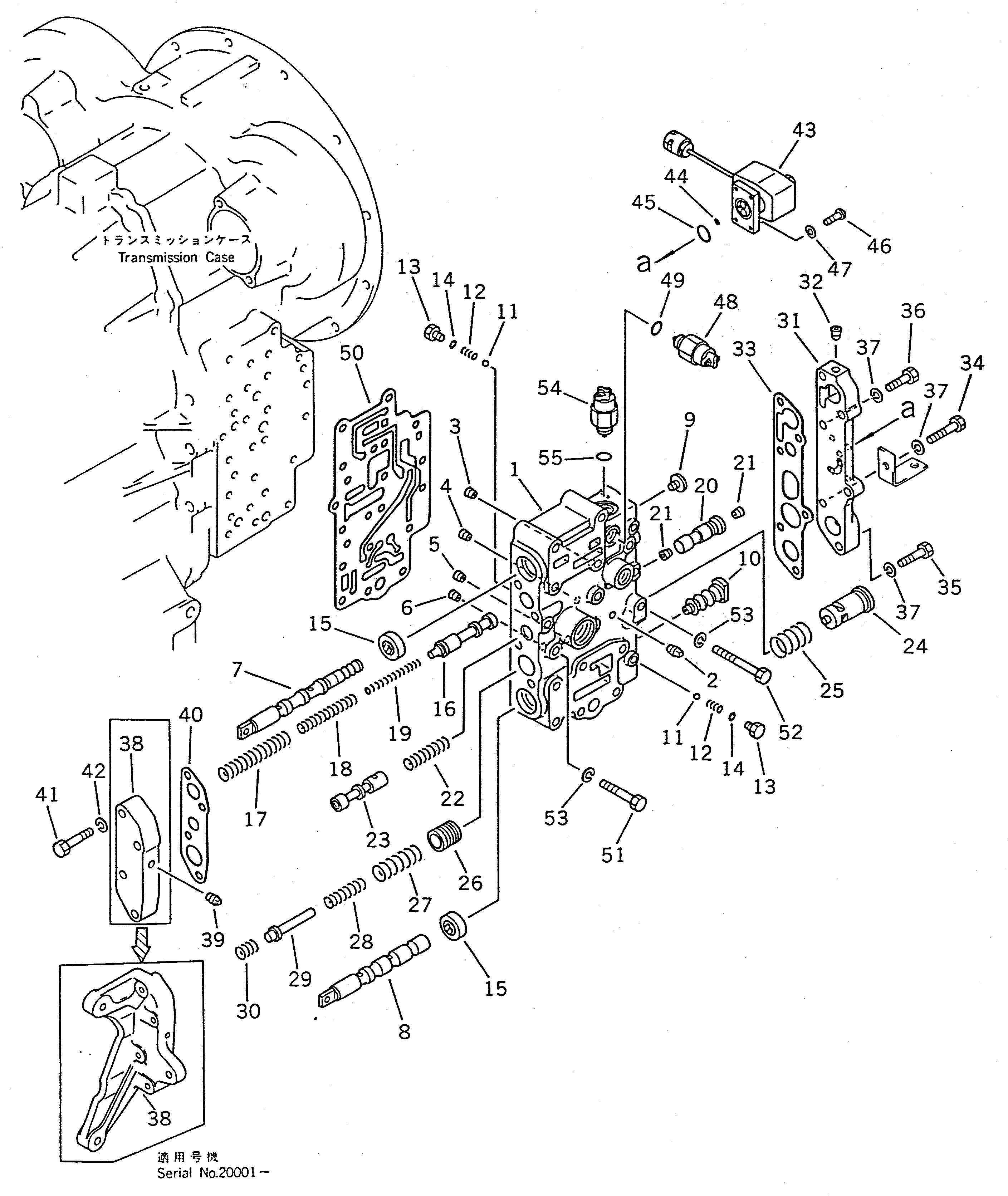 Wheel Loaders Komatsu / WA150-1 S/N 10001-UP(wa150-1r) / TRANSMISSION CONTROL VALVE (1/2)(060170 : 2141)