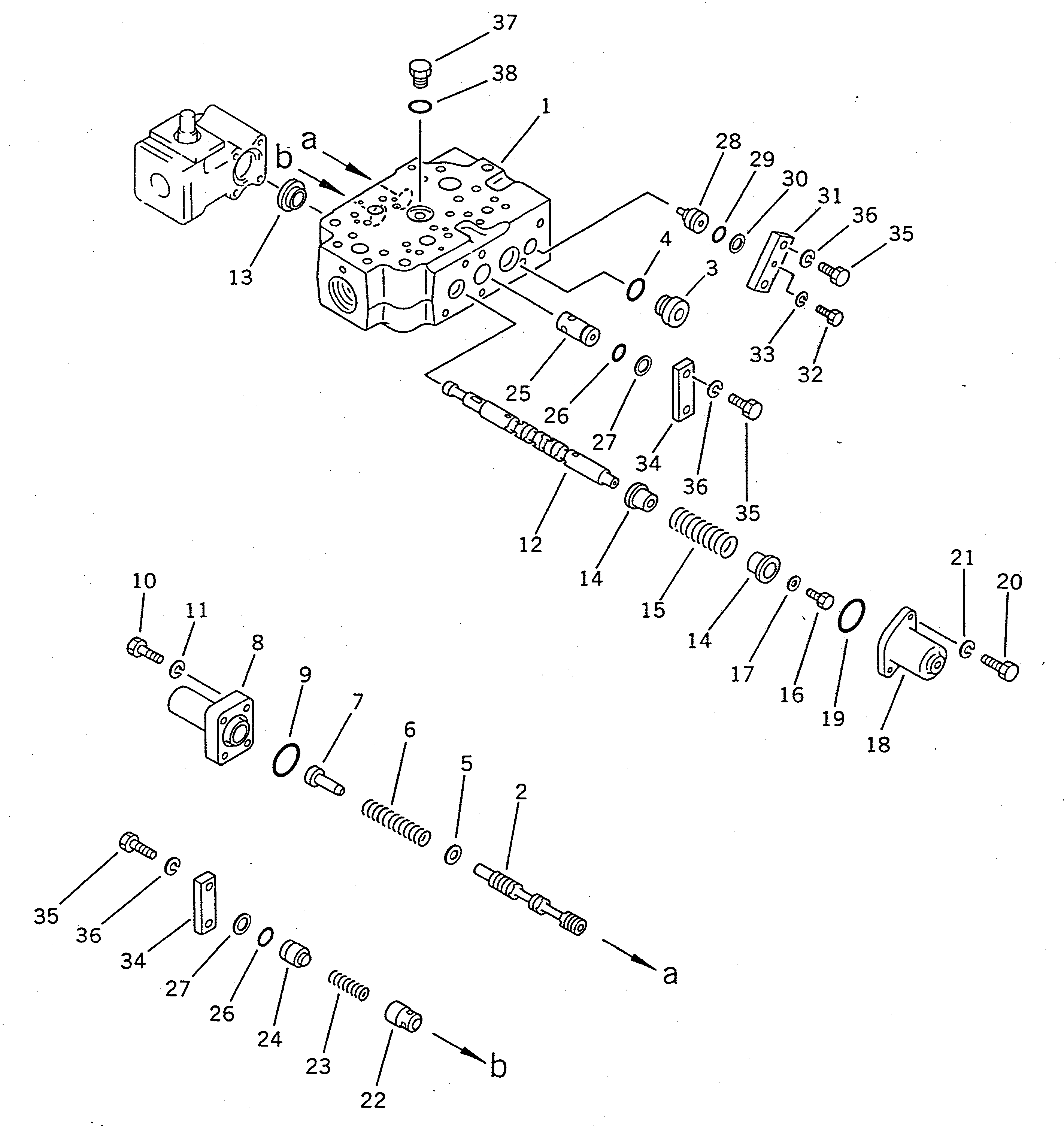 Wheel Loaders Komatsu / WA150-1 S/N 10001-UP(wa150-1r) / STEERING DEMAND VALVE (1/3)(#10001-19999)(120010 : 4101)