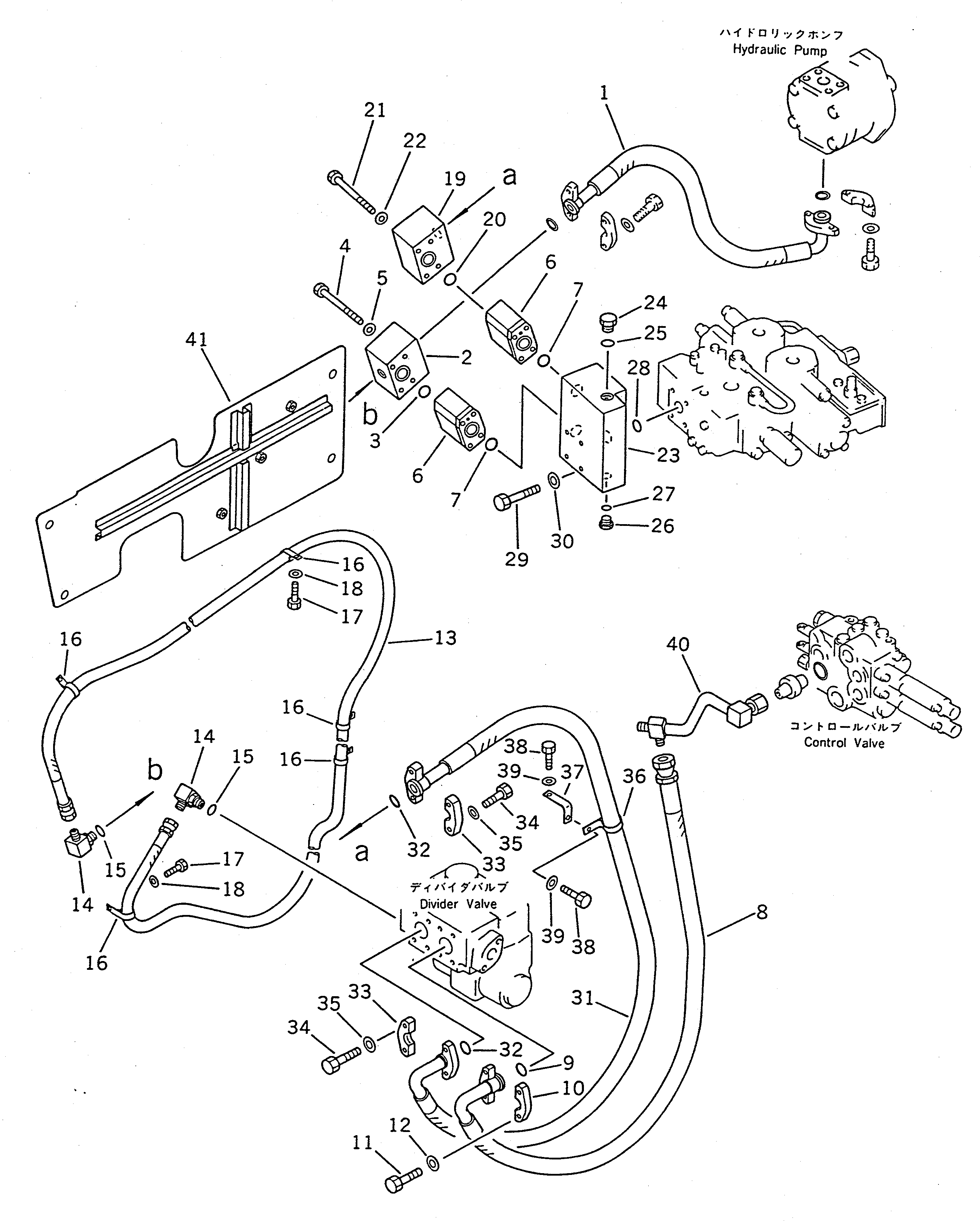 Wheel Loaders Komatsu / WA150-1 S/N 10001-UP(wa150-1r) / EMERGENCY STEERING (2/3) (PIPING (2/2))(#10001-19999)(120220 : 4832)