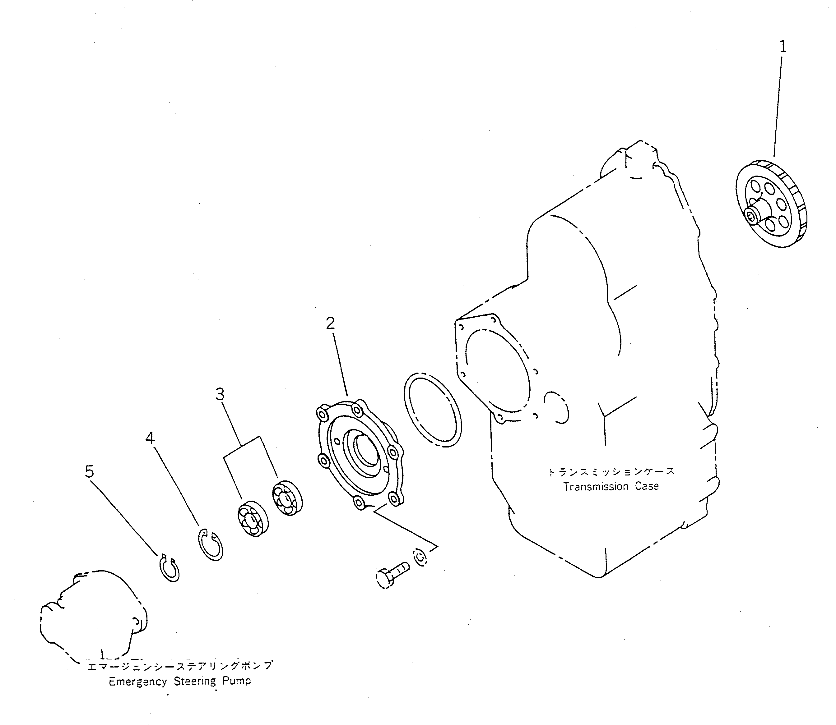 Wheel Loaders Komatsu / WA150-1 S/N 10001-UP(wa150-1r) / POWER TAKE OFF (FOR EMERGENCY STEERING)(#20001-)(120260 : 4835)