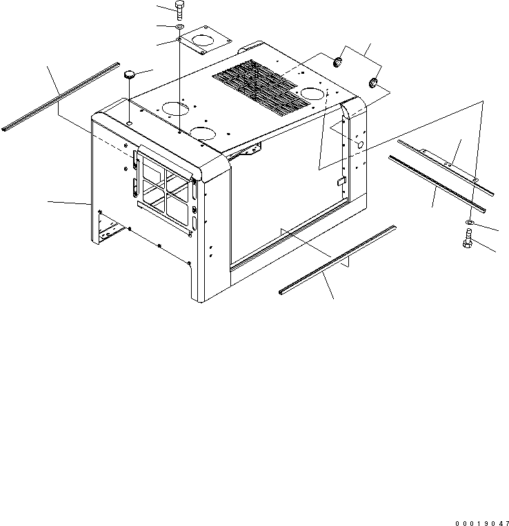 Wheel Loaders Komatsu / WA150-5 S/N 65001-UP (Cab Spec.)(wa150-5c) / HOOD (ENGINE HOOD) (FOR EXCEPT JAPAN)(270010 : M4100-01A5)