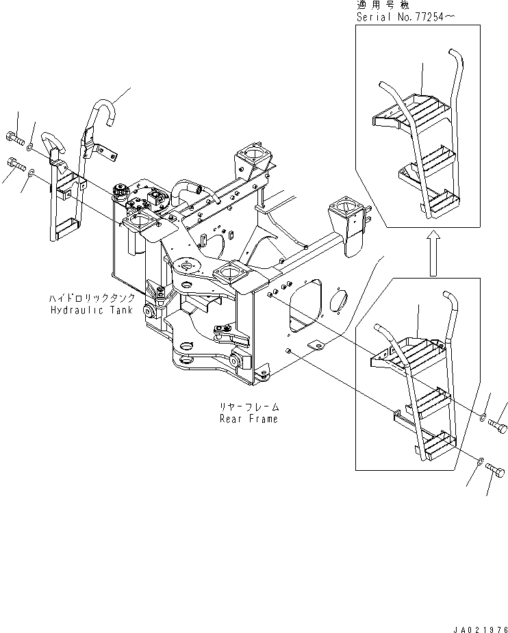 Wheel Loaders Komatsu / WA150-5 S/N 65001-UP (Cab Spec.)(wa150-5c) / LADDER(270240 : M4310-01A0)