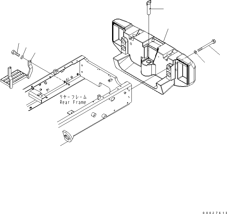 Wheel Loaders Komatsu / WA150-5 S/N 65001-UP (Cab Spec.)(wa150-5c) / COUNTERWEIGHT(270260 : M4510-01A0)
