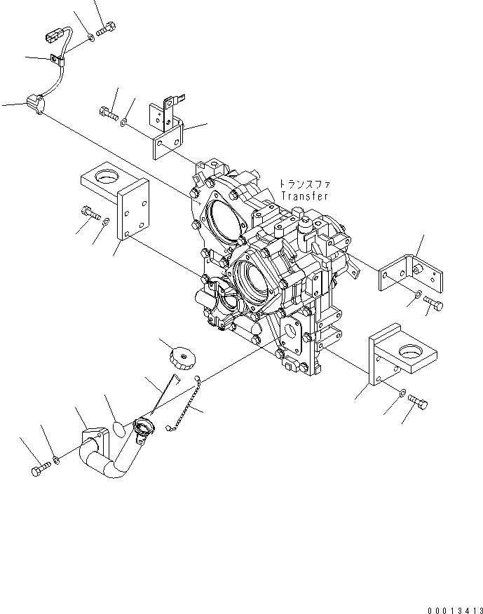 Wheel Loaders Komatsu / WA150-5-A S/N 65001-UP(wa150-5r) / TRANSFER MOUNT(150010 : F2420-01A0)