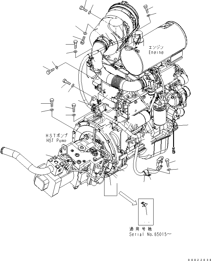 Wheel Loaders Komatsu / WA150-5-TK S/N 65001-UP(wa150-8r) / ENGINE HARNESS (1/2)(030020 : B0110-01A0)