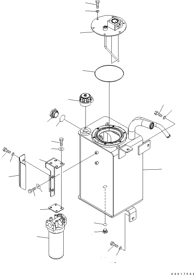 Wheel Loaders Komatsu / WA150-5-TK S/N 65001-UP(wa150-8r) / HYDRAULIC TANK(180010 : H0110-01A0)