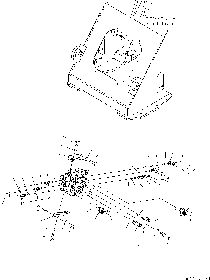 Wheel Loaders Komatsu / WA150-5-TK S/N 65001-UP(wa150-8r) / MAIN VALVE (FOR 3-SPOOL VALVE) (FOR E.C.S.S.)(180020 : H0120-01A4)