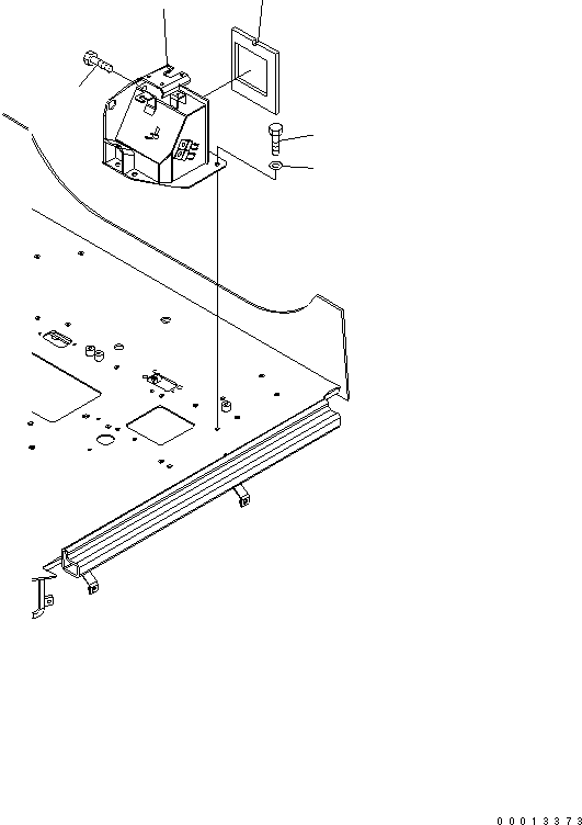 Wheel Loaders Komatsu / WA150-5-TK S/N 65001-UP(wa150-8r) / FLOOR (CONSOLE BOX) (L.H.)(240070 : K0210-07A0)