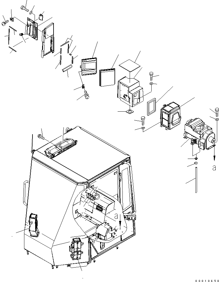 Wheel Loaders Komatsu / WA150-5-TK S/N 65001-UP(wa150-8r) / FLOOR (AIR CONDITIONER)(240090 : K0210-09A0)