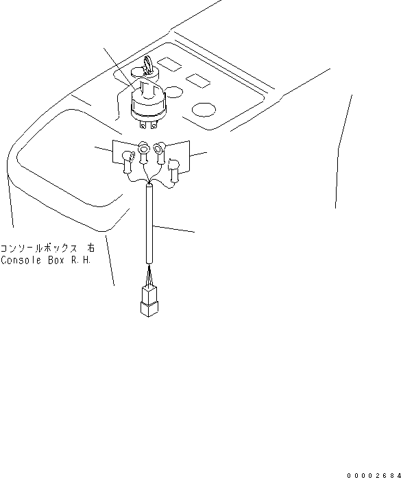 Wheel Loaders Komatsu / WA150-5-TK S/N 65001-UP(wa150-8r) / FLOOR (ELECTRICAL) (STARTING SWITCH)(240160 : K0210-17A0)