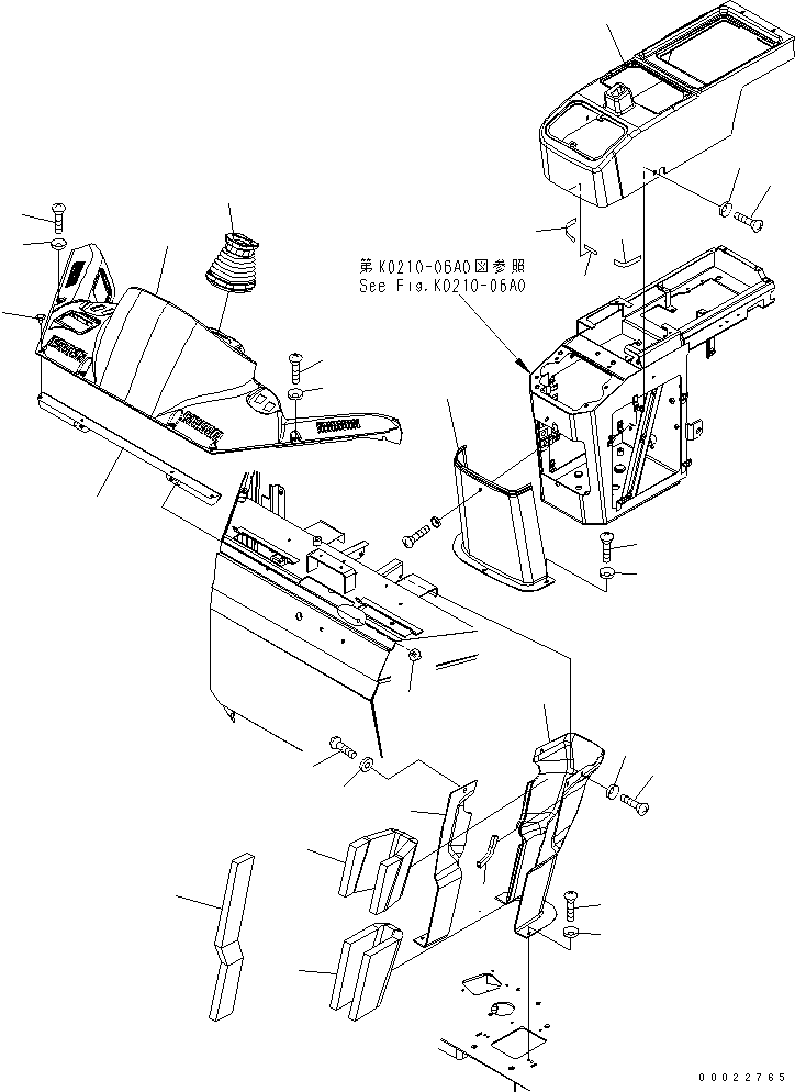 Wheel Loaders Komatsu / WA150-5-TK S/N 65001-UP(wa150-8r) / FLOOR (COVER)(240320 : K0210-33A0)