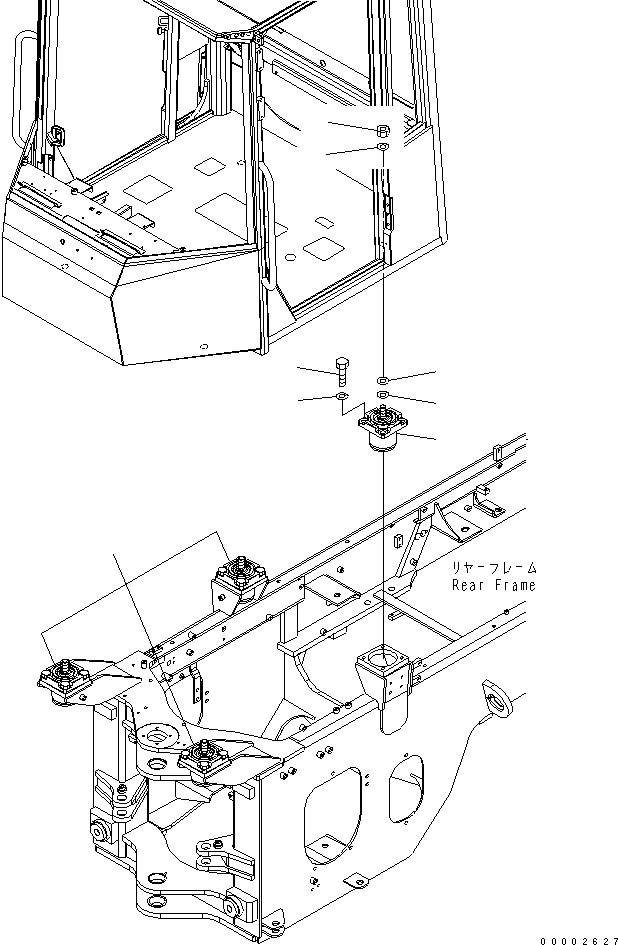 Wheel Loaders Komatsu / WA150-5-TK S/N 65001-UP(wa150-8r) / FLOOR SUPPORT(240530 : K4100-01A0)