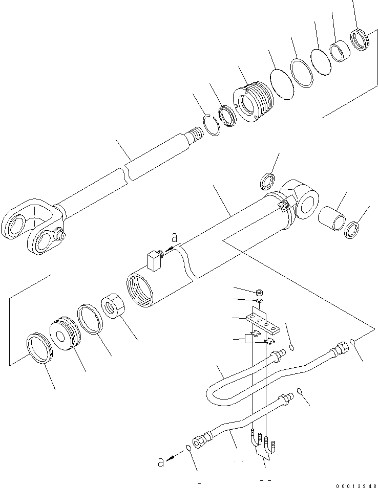 Wheel Loaders Komatsu / WA150-5-TK S/N 65001-UP(wa150-8r) / BOOM CYLINDER (INNER PARTS)(420190 : Y1620-01A0)