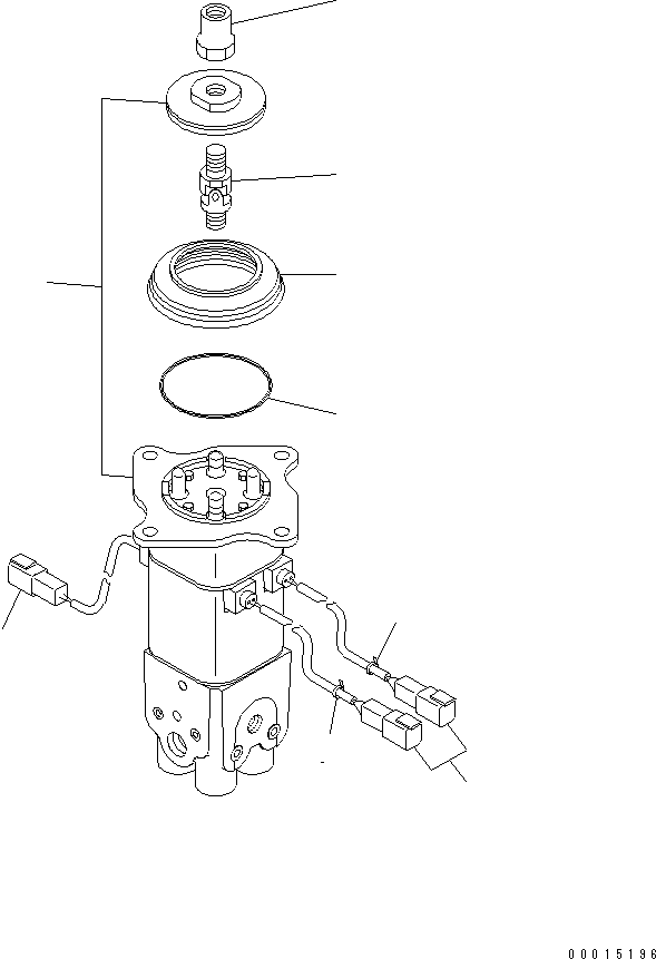 Wheel Loaders Komatsu / WA150-5-TK S/N 65001-UP(wa150-8r) / PPC VALVE (FOR MONO LEVER)(420370 : Y1670-01A0)