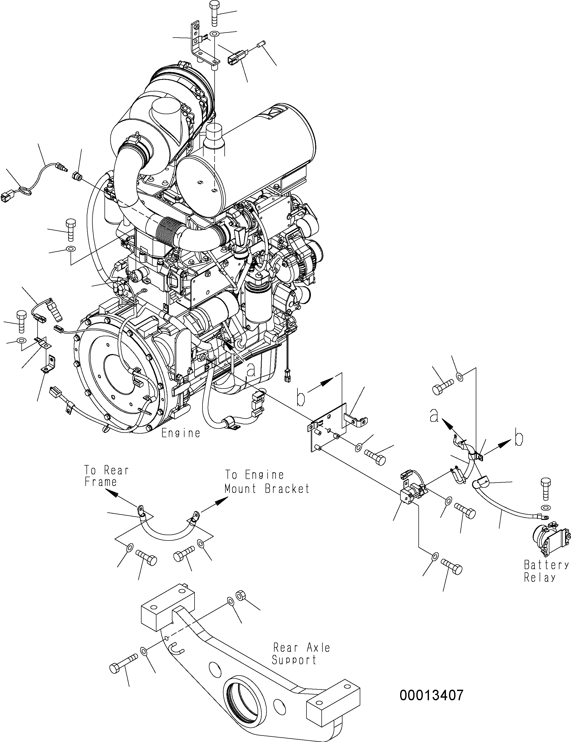 Wheel Loaders Komatsu / WA150PZ-5 S/N H50001 - Up(wa150pz) / ENGINE HARNESS (2/2 HEATER AND DEFROSTER)(B0-5 : B0110-02A1)