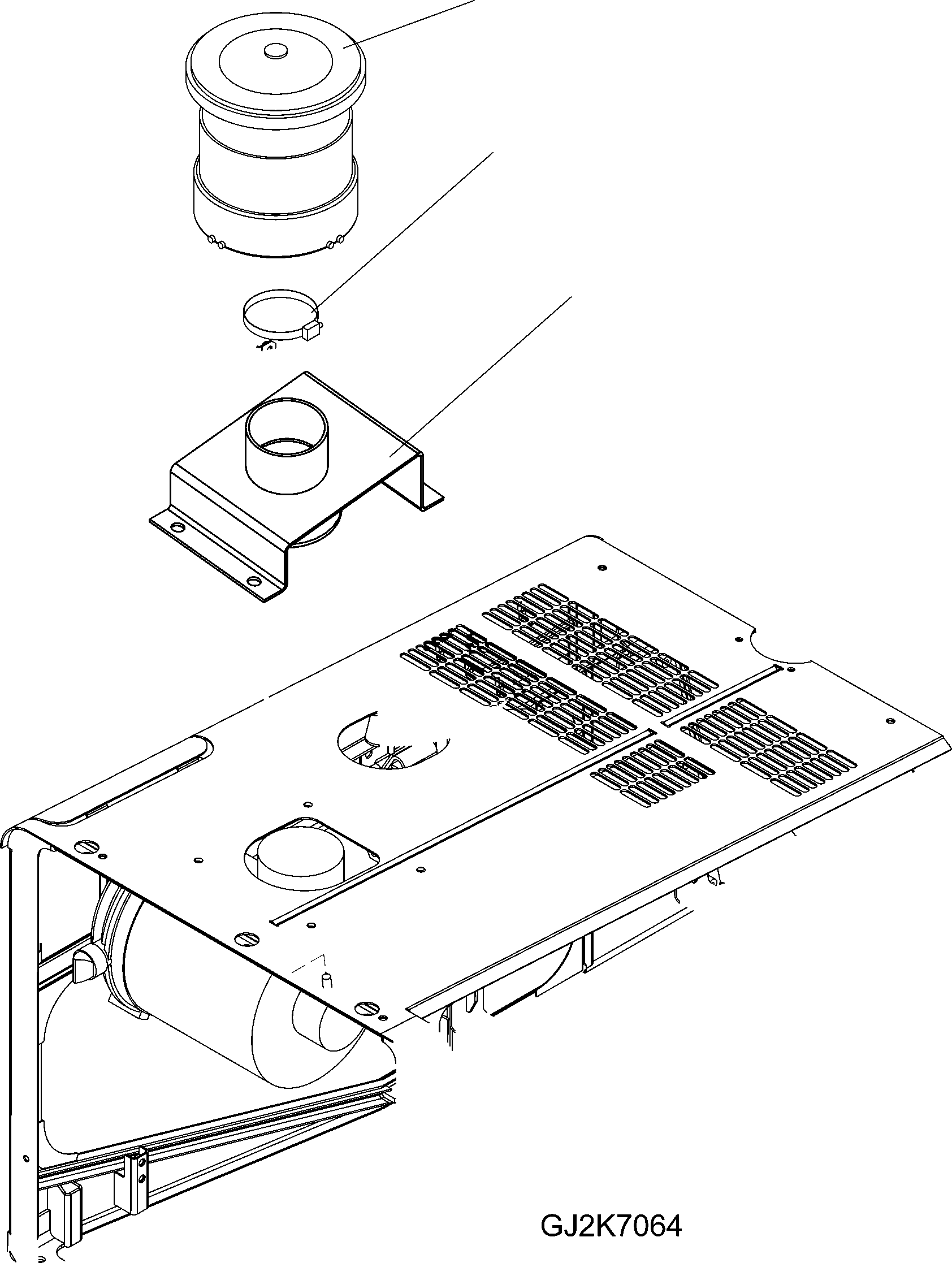 Wheel Loaders Komatsu / WA150PZ-5 S/N H50001 - Up(wa150pz) / PREACLEANER TURBO III (OPTION)(B0-6 : B0250-01A0)