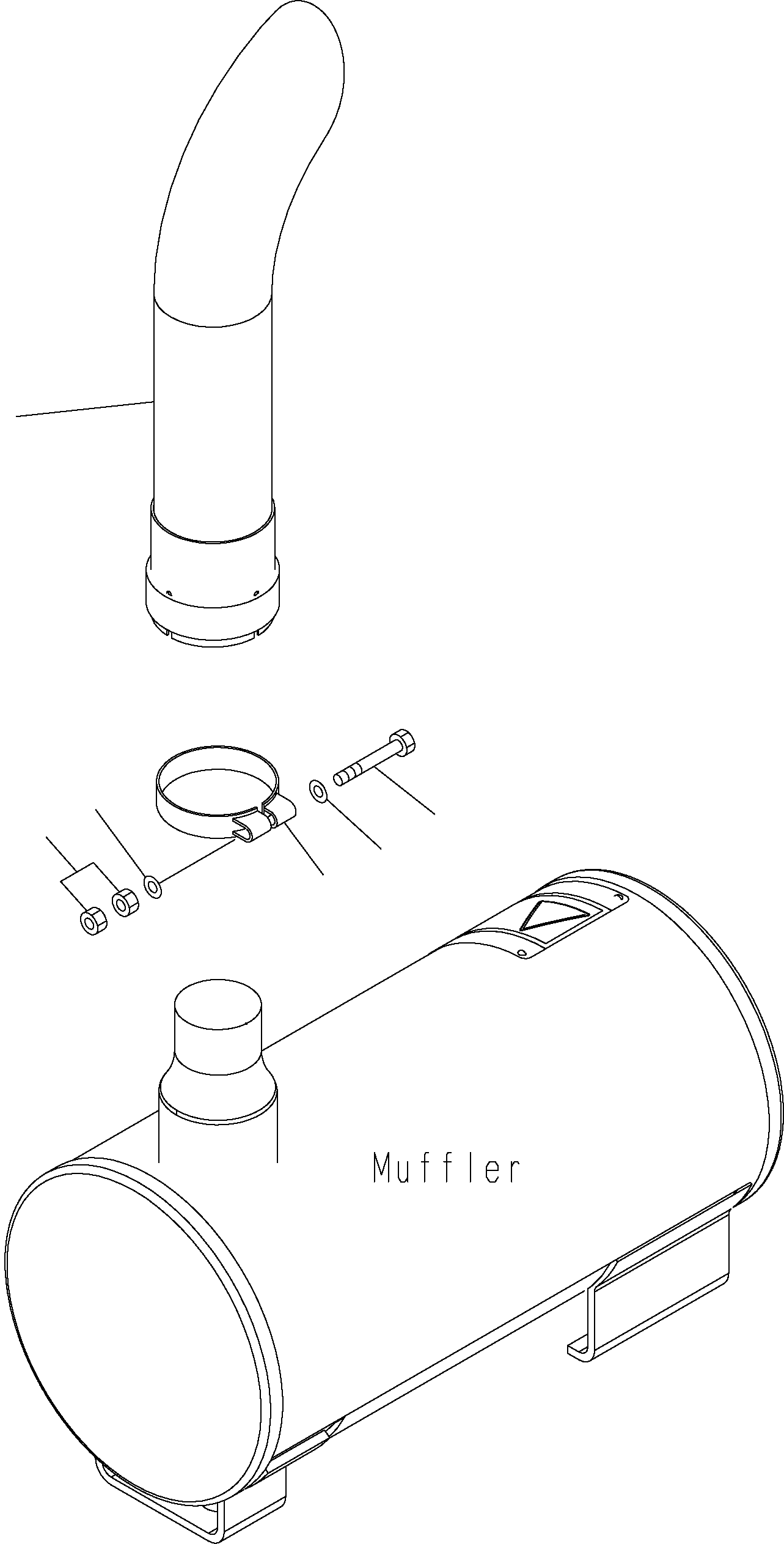 Wheel Loaders Komatsu / WA150PZ-5 S/N H50001 - Up(wa150pz) / EXHAUST PIPE(B0-7 : B0300-01A0)