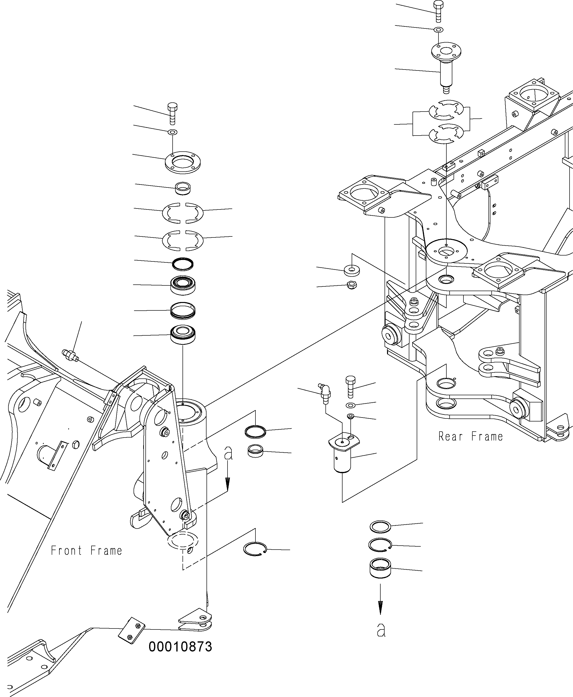 Wheel Loaders Komatsu / WA150PZ-5 S/N H50001 - Up(wa150pz) / HINGE PIN(J0-5 : J4130-01A0)
