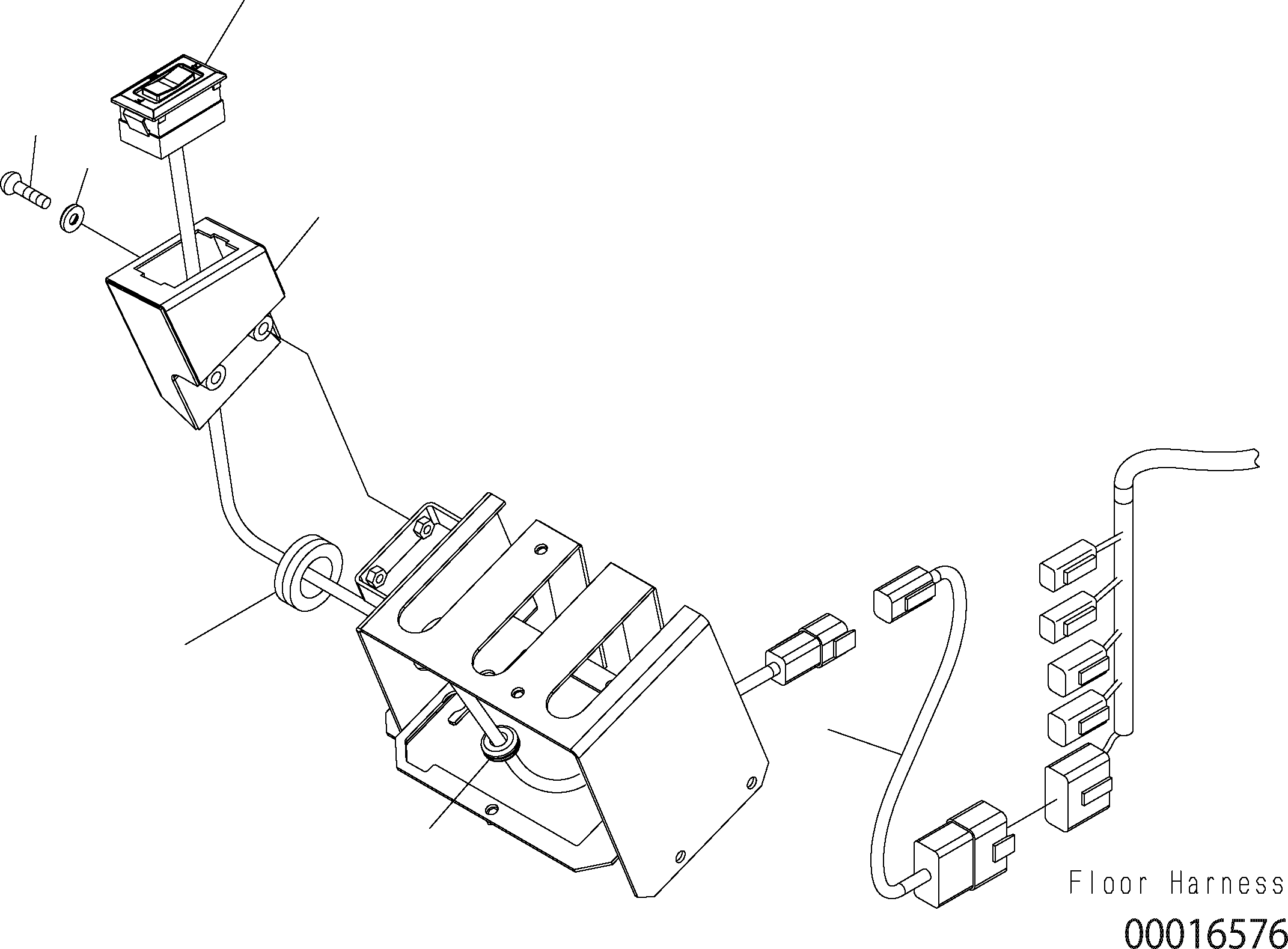 Wheel Loaders Komatsu / WA150PZ-5 S/N H50001 - Up(wa150pz) / CHANGE SWITCH F/R (3-LEVER)(K0-22 : K0210-08A5)