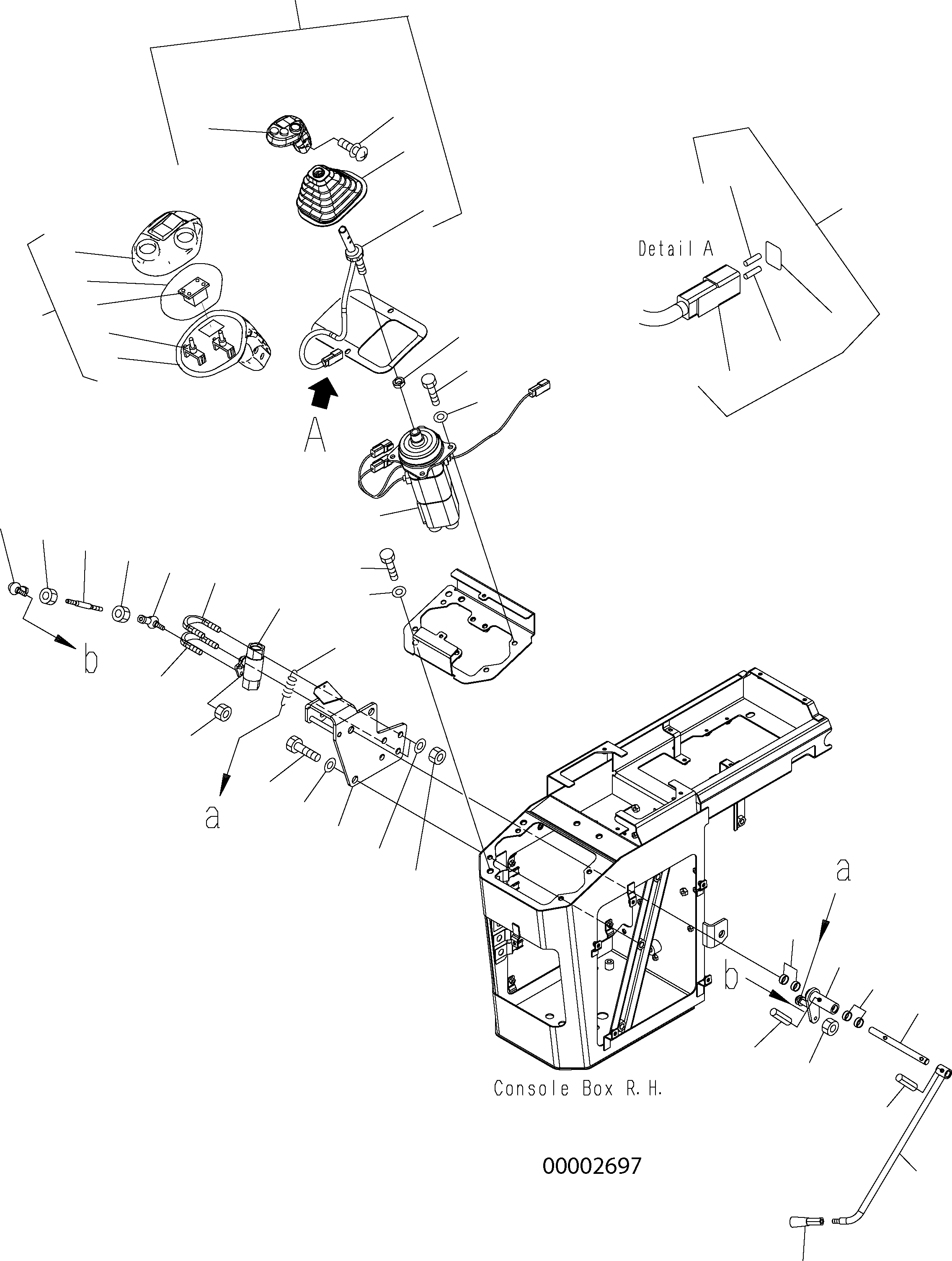 Wheel Loaders Komatsu / WA150PZ-5 S/N H50001 - Up(wa150pz) / FLOOR (LOADER CONTROL MFL 2-SPOOL W/WO E.C.S.S.)(K0-30 : K0210-10A0)