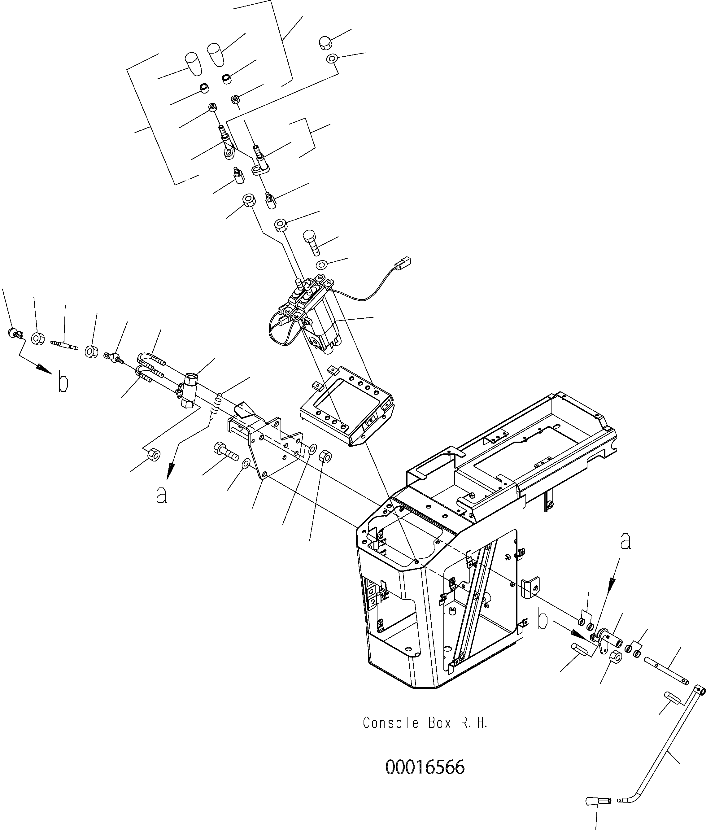 Wheel Loaders Komatsu / WA150PZ-5 S/N H50001 - Up(wa150pz) / FLOOR (LOADER CONTROL 2 LEVER 2-SPOOL F/R SWITCH WITH / WITHOUT E.C.S.S.)(K0-31 : K0210-10A1)
