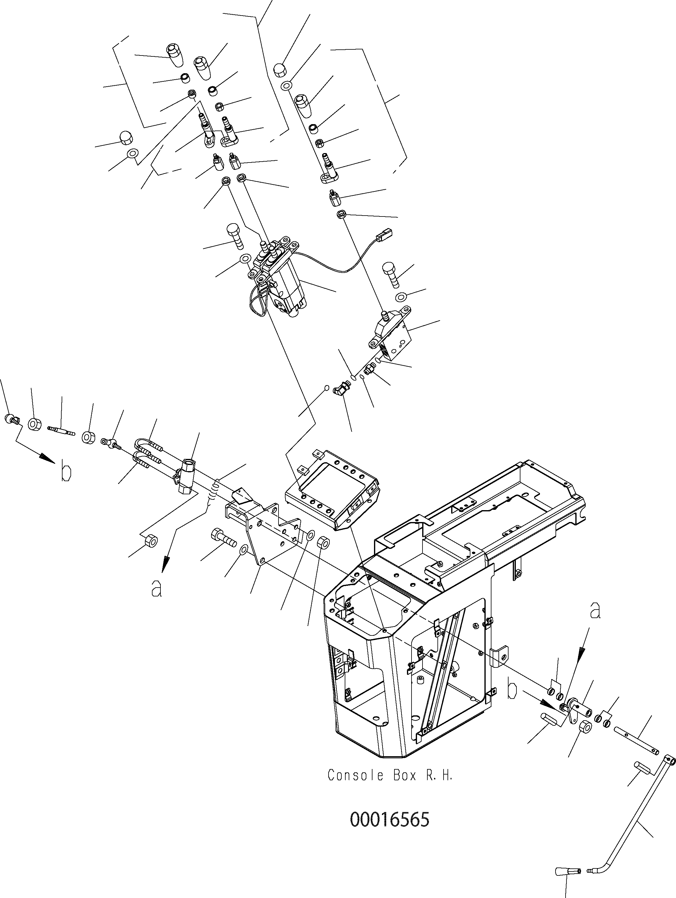 Wheel Loaders Komatsu / WA150PZ-5 S/N H50001 - Up(wa150pz) / FLOOR (LOADER CONTROL 3 LEVER 3-SPOOL F/R SWITCH WITH / WITHOUT E.C.S.S.)(K0-33 : K0210-10A3)