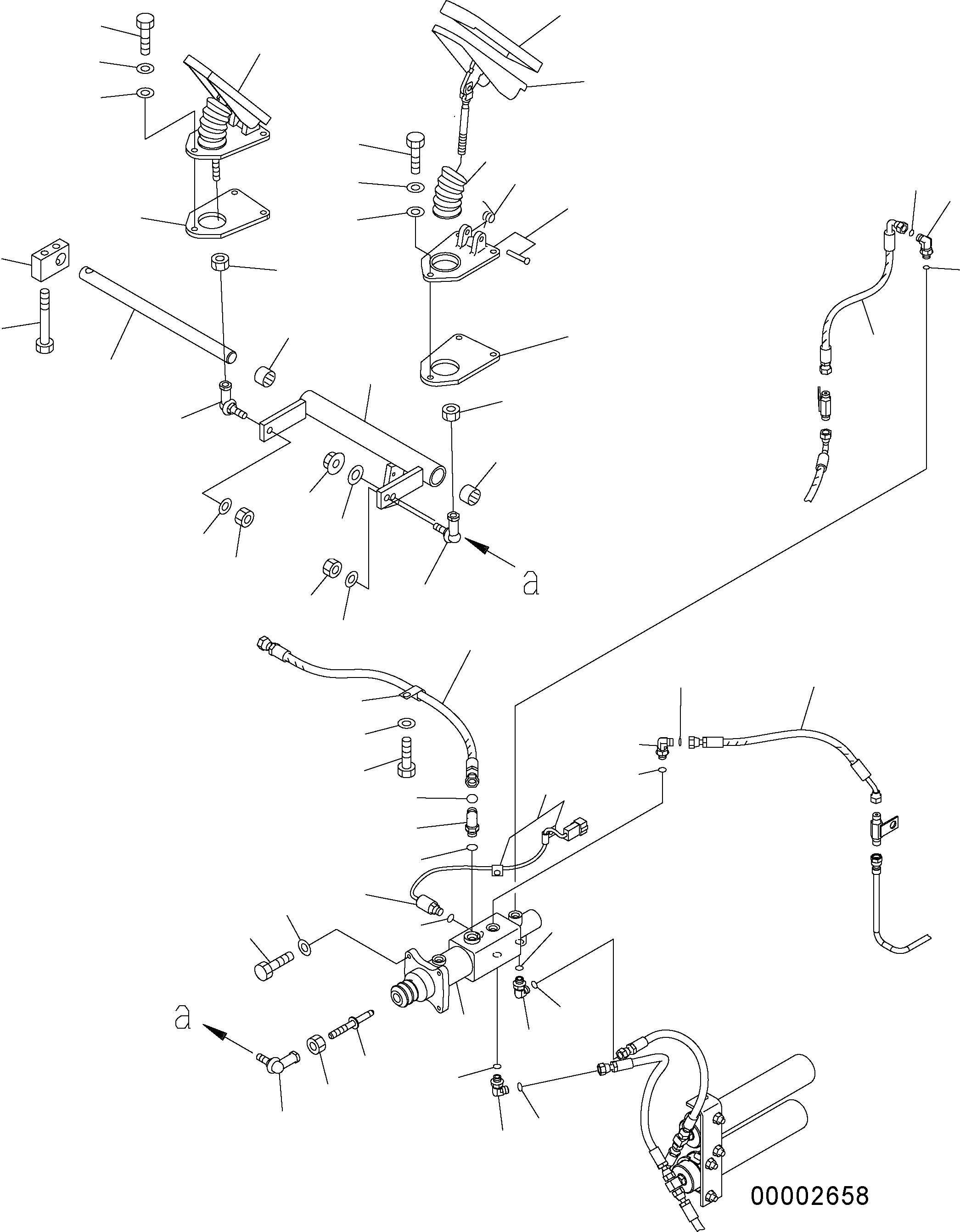 Wheel Loaders Komatsu / WA150PZ-5 S/N H50001 - Up(wa150pz) / FLOOR (BRAKE CONTROL)(K0-38 : K0210-12A0)