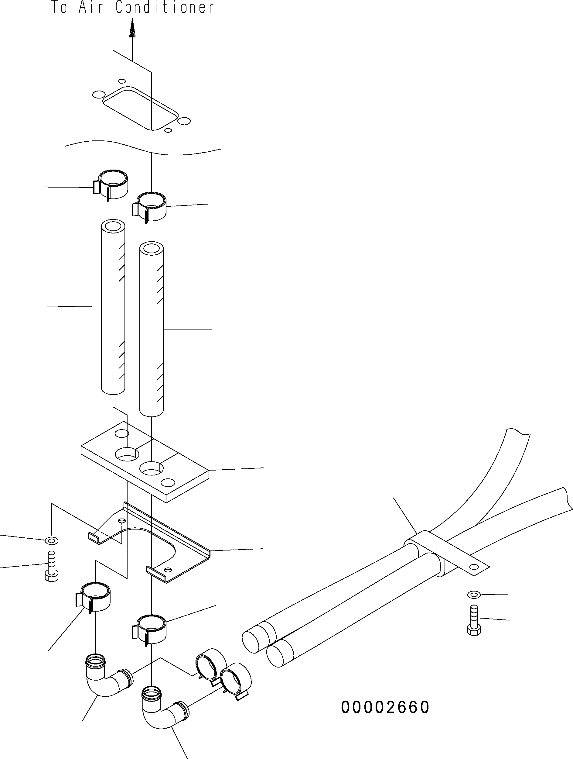 Wheel Loaders Komatsu / WA150PZ-5 S/N H50001 - Up(wa150pz) / FLOOR (HEATER PIPING)(K0-42 : K0210-15A0)