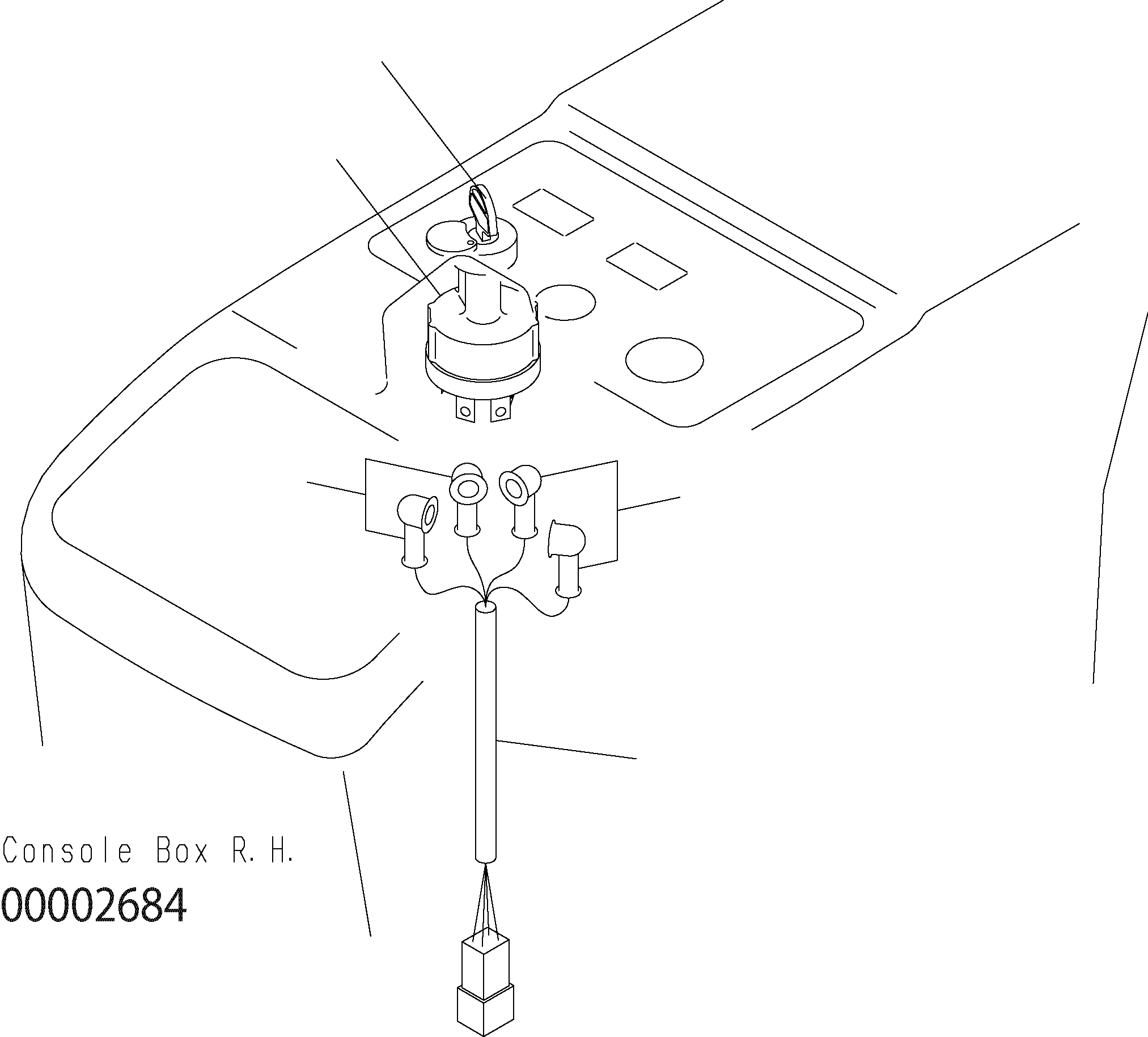 Wheel Loaders Komatsu / WA150PZ-5 S/N H50001 - Up(wa150pz) / FLOOR (ELECTRICAL - STARTING SWITCH)(K0-44 : K0210-17A2)
